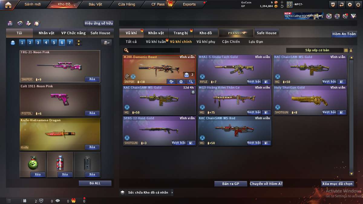 shop acc cf uy tin gia re